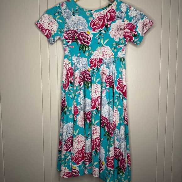 Posh Peanut Pink and Blue Casual Sundress - Picture 10 of 11